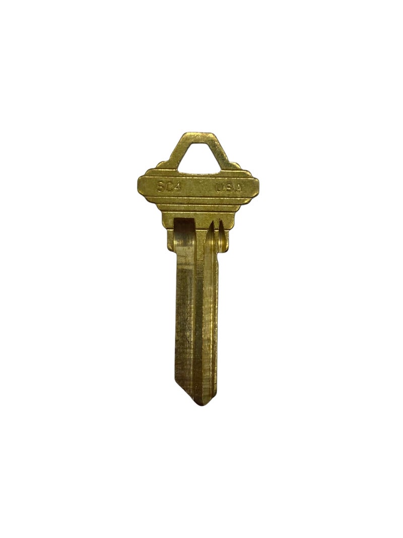 Ilco Kaba Ilco Schlage SC4-BR Brass Lock Key - Pack of 50 - Image 1